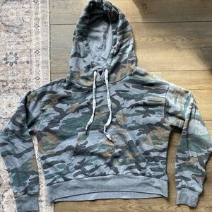 Forever 21 Gray Camouflage Hoodie